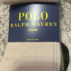 NWT Polo Ralph Lauren 3 pack dress socks
